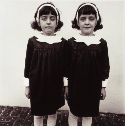 Diane Arbus, Identical Twins, Roselle, N. J., 1967 (printed 1973 by Neil Selkirk). Gelatin silver print. Gift of the Tim Tarrier Family, In Loving Memory of Libby Tarrier