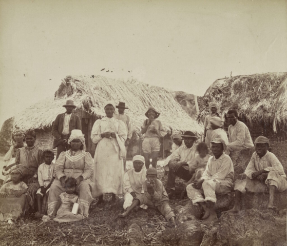 Unknown, Family at Home, Blue Mountains, Jamaica, about 1890. Albumen print. Art Gallery of Ontario. Gift of Patrick Montgomery, through the American Friends of the Art Gallery of Ontario Inc., 2019. Photo © AGO. 2019/3075