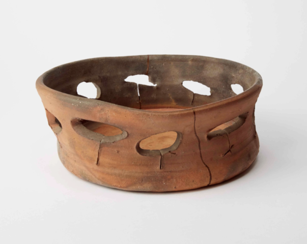 JB Blunk, Thrown Pierced Bowl, 1953. Ceramic. Image courtesy of the Artist's Estate